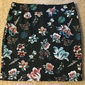 Loft size 14 floral pencil skirt